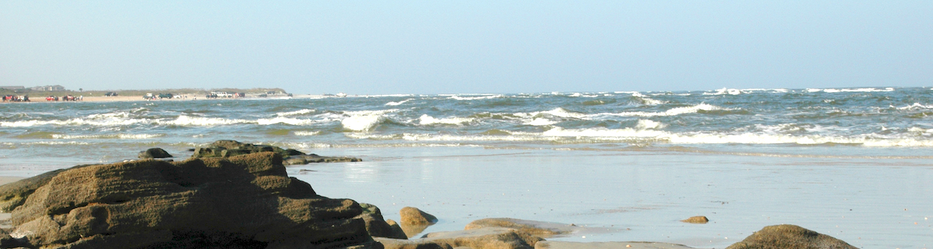 rocky shore of Atlantic Ocean