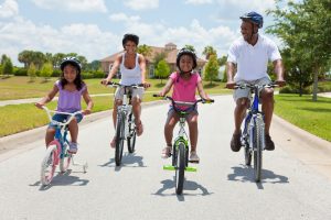 Family bike ride
