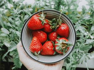 Strawberries in a bowl